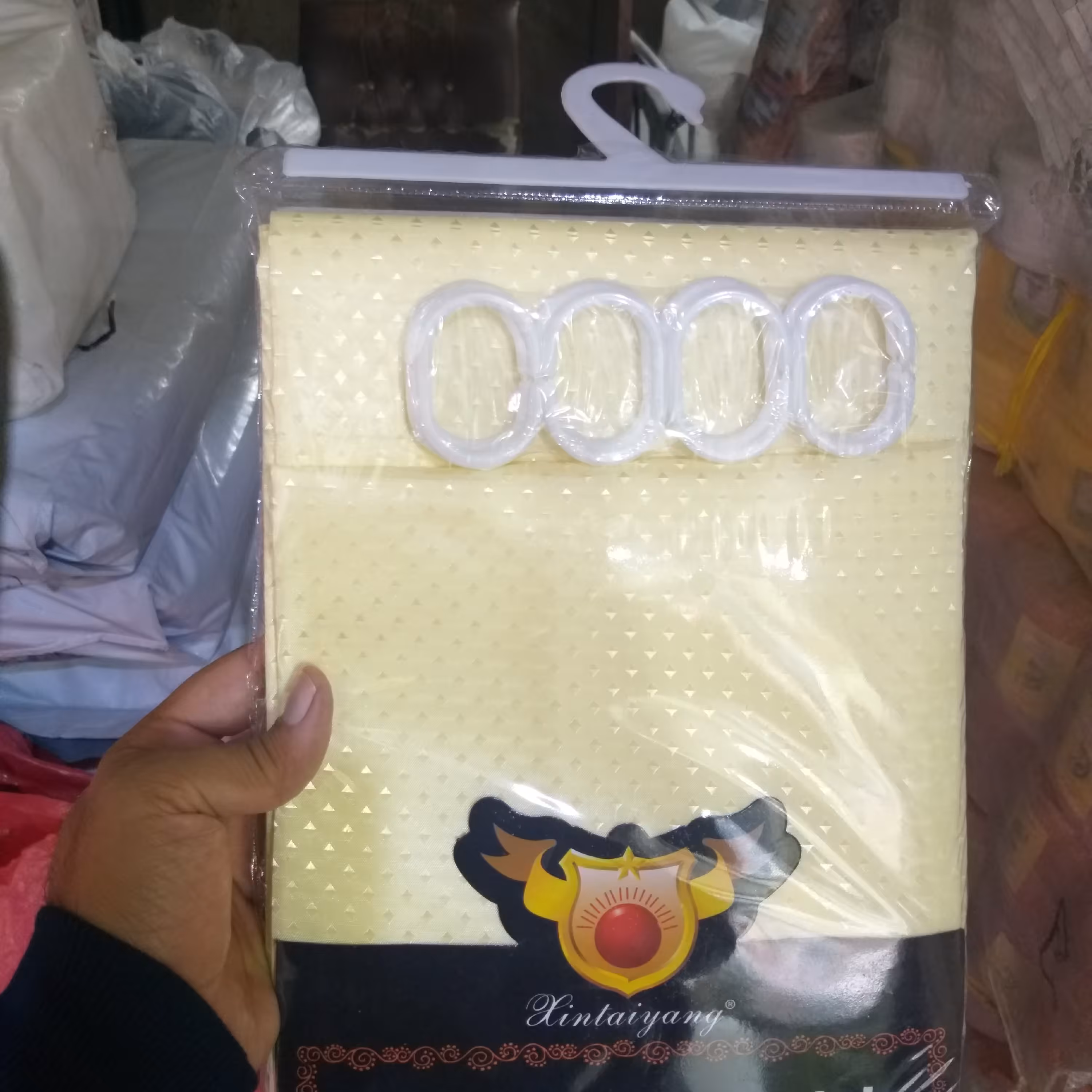 پرده حمام  ضخیم جنس ساتن خارجی ضدآب درجه یک  سایز  180 در 200