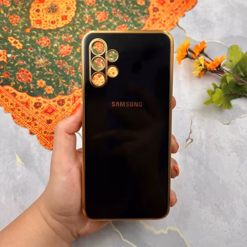 قاب گوشی Galaxy A13 4G سامسونگ مای کیس  دور طلایی محافظ لنز دار کد 58328