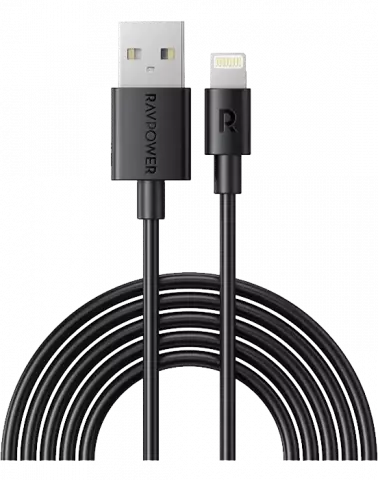 کابل شارژ 2  متری USB به Lightning راوپاور مدل RP-CB1015