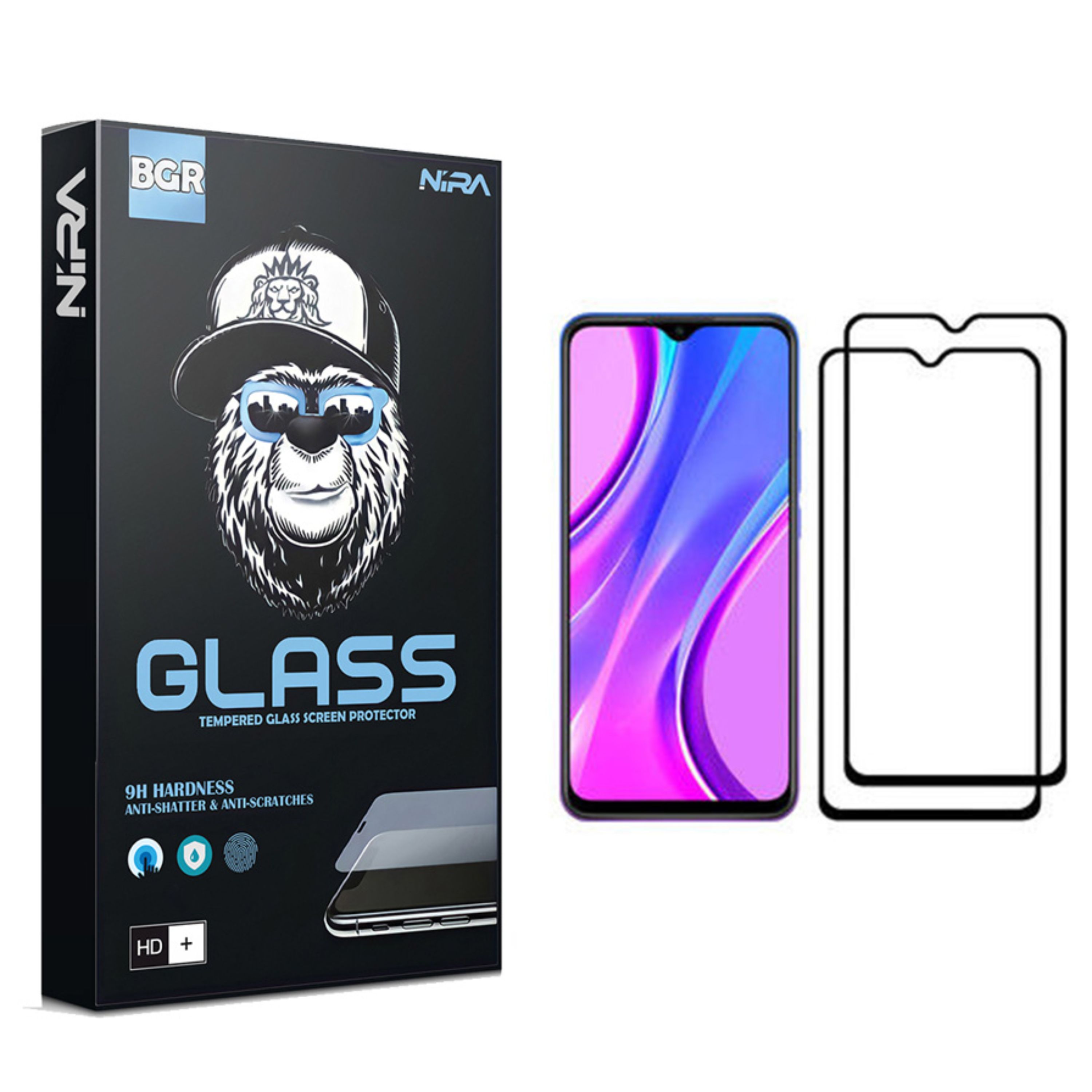 بسته دو عددی گلس سرامیکی نیرا مناسب گوشی موبایل سامسونگ Galaxy A30 - A20