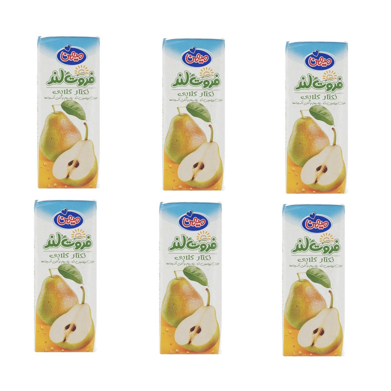 آبمیوه گلابی میهن - 200 میلی لیتر بسته 6 عددی