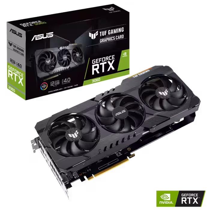 کارت گرافیک  ایسوس مدل ‎ TUF-RTX3060-12G-V2-GAMINGحافظه 12 گیگابایت