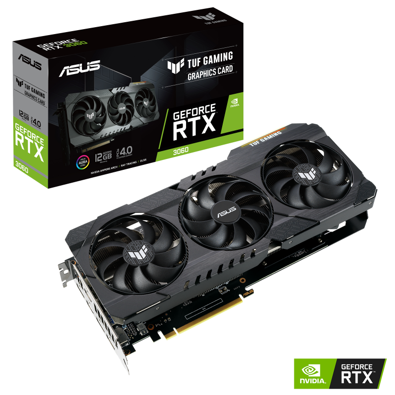 کارت گرافیک  ایسوس مدل ‎ TUF-RTX3060-12G-V2-GAMINGحافظه 12 گیگابایت
