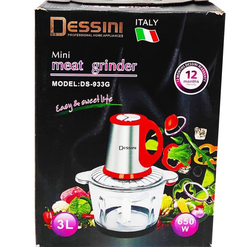 خرد کن دسینی Dessini مدل DS-933G ظرفیت 3 لیتر ا Dessini Chopper 3L