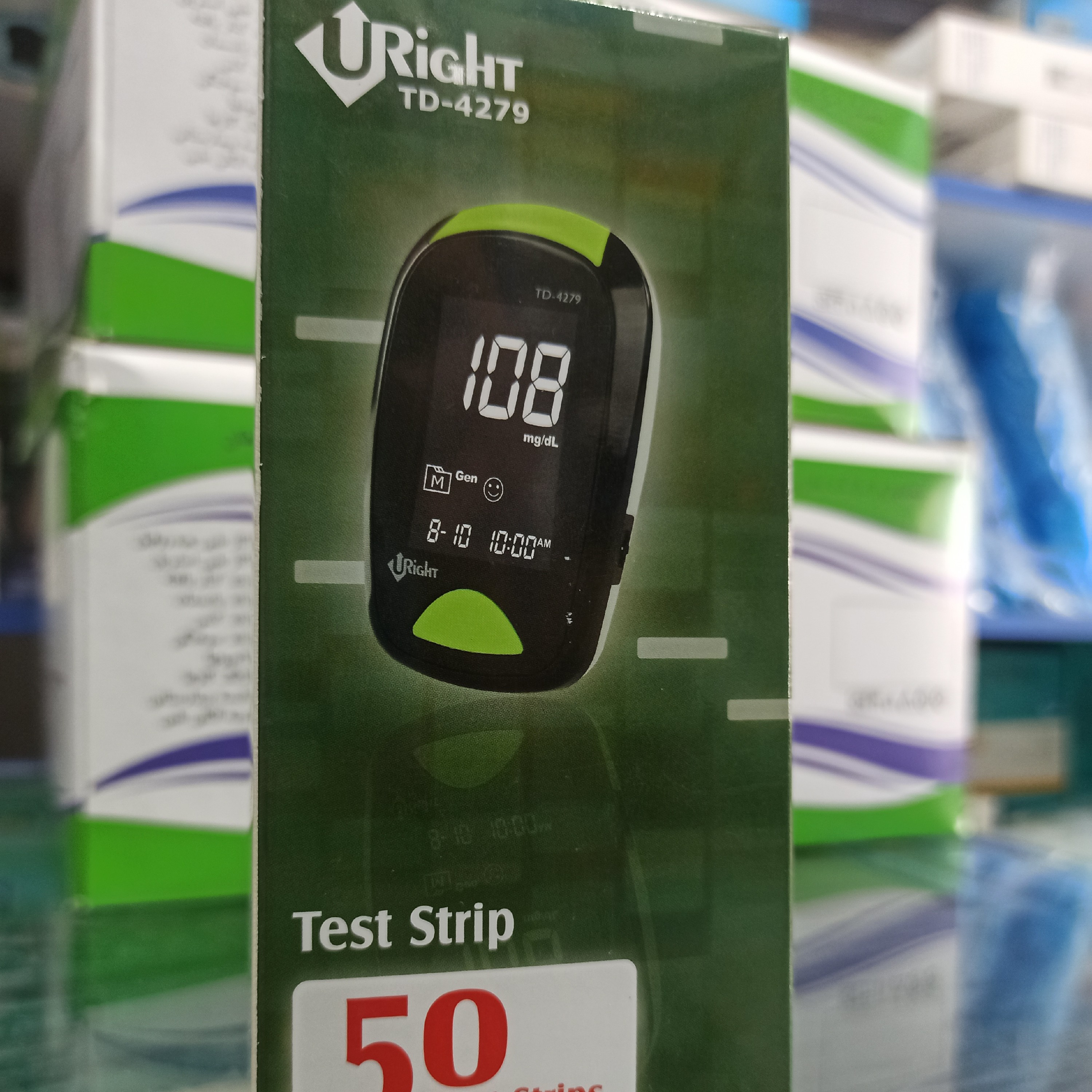 نوار تست قند خون URight،بسته بندی 50عددی