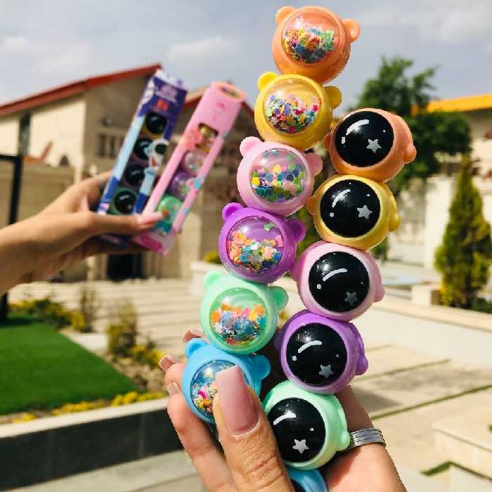 هایلایت پاستیلی طرح فضانورد و خرش پولکی 