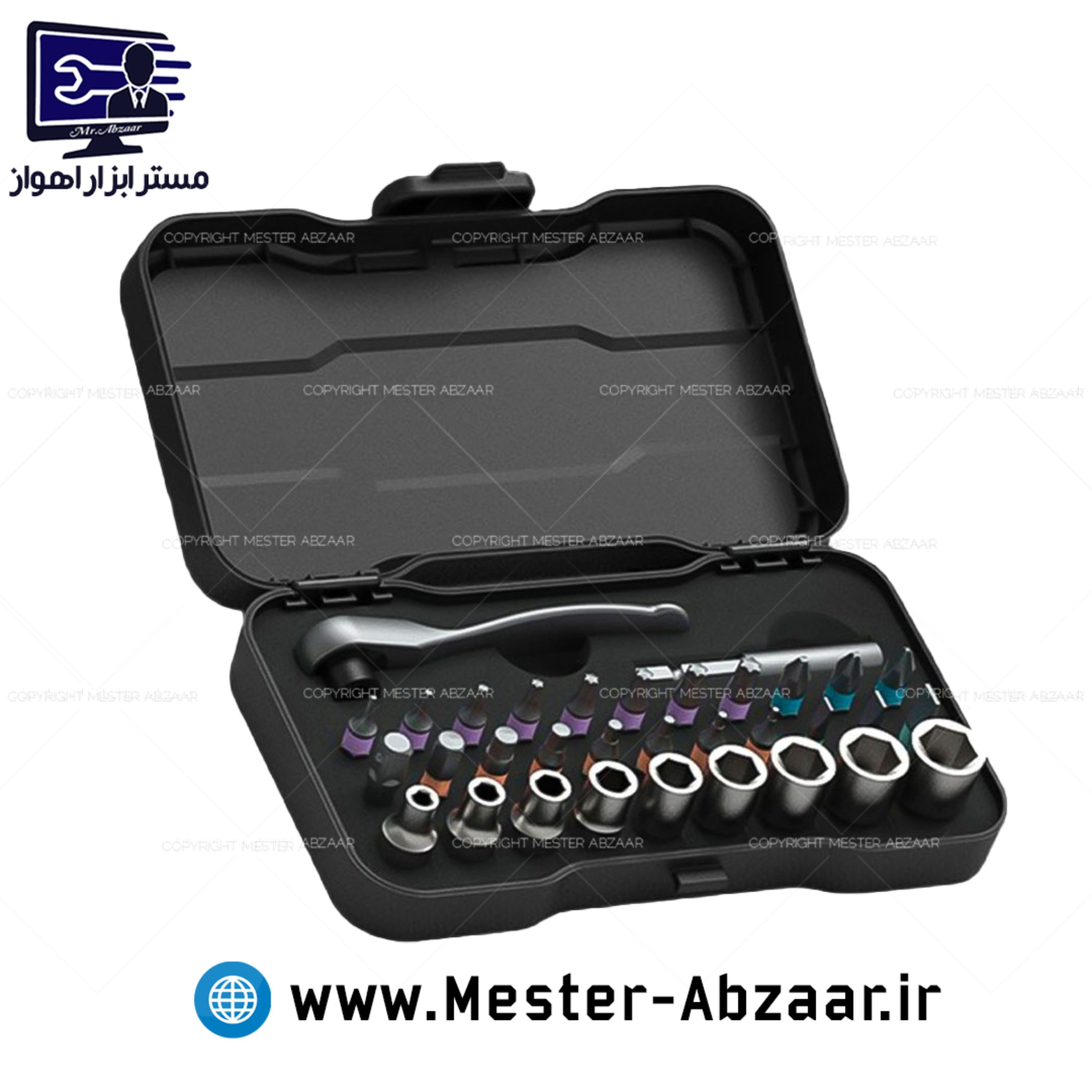 ست آچار بکس و پیچ گوشتی 33 عددی دوکا خانگی موبایل صنعتی مدل 3345 Duka RS2