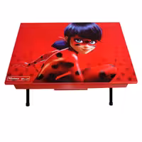 میز تحریر پایه کوتاه باکسدار میزیمو طرح دختر کفشدوزکی کد 3401