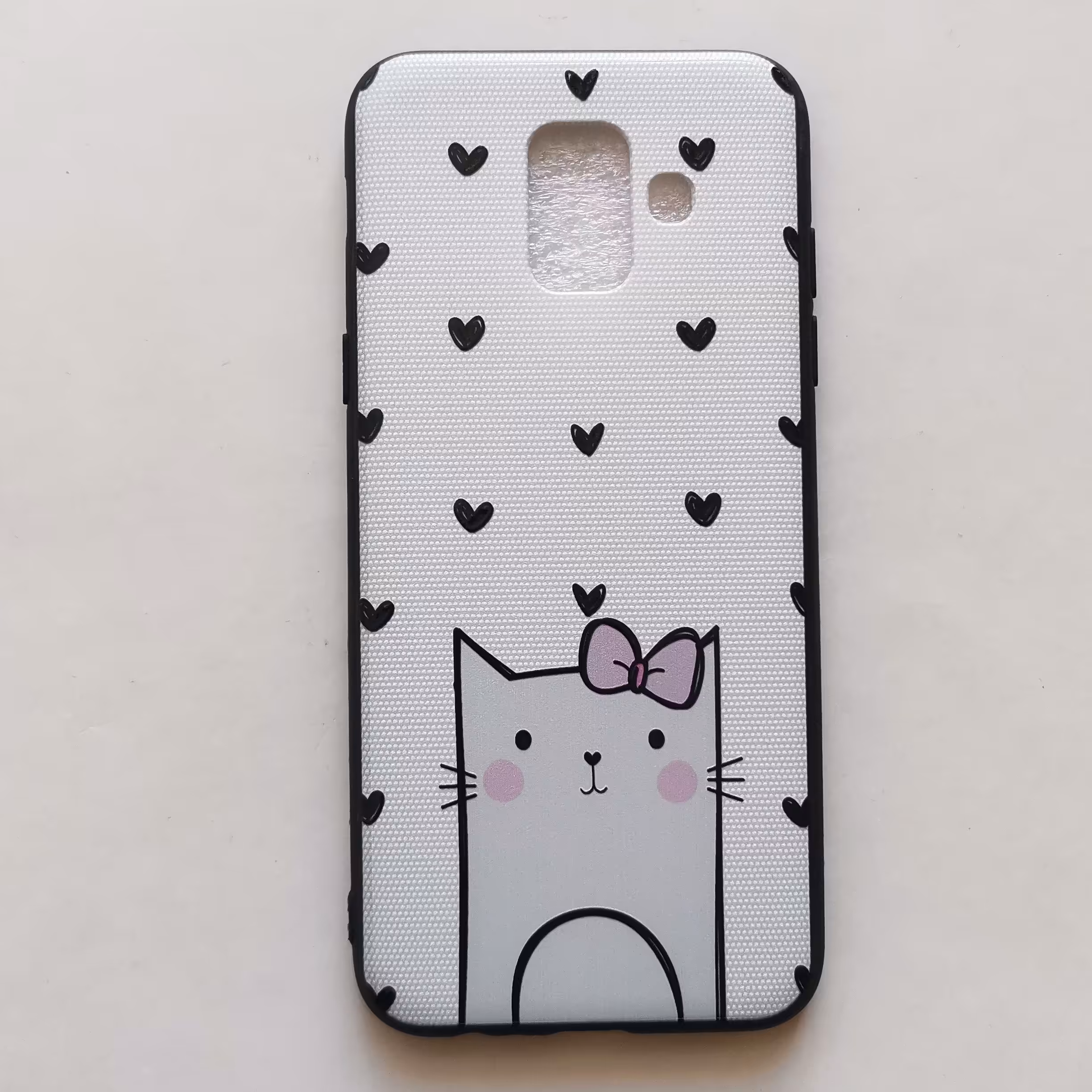 قاب طرحدار  گربه مناسب گوشی سامسونگ A6 ساده 