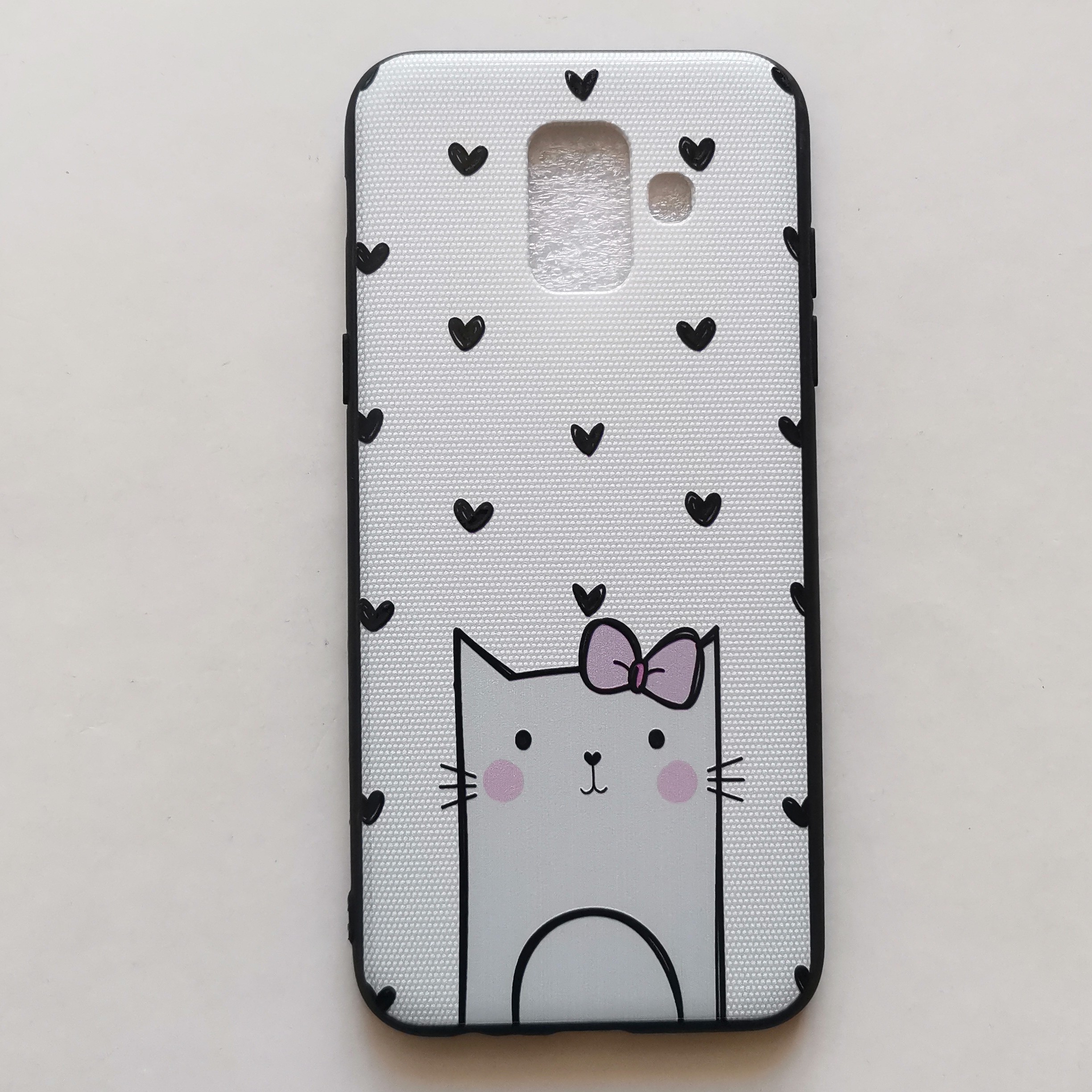 قاب طرحدار  گربه مناسب گوشی سامسونگ A6 ساده 