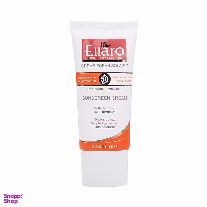 ضد آفتاب الارو (Ellaro) مدل Haute Protection با spf 50 مناسب برای انواع پوست بی رنگ حجم 50 میلی‌‌لیتر