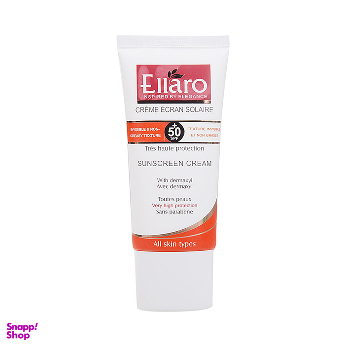 ضد آفتاب الارو (Ellaro) مدل Haute Protection با spf 50 مناسب برای انواع پوست بی رنگ حجم 50 میلیلیتر