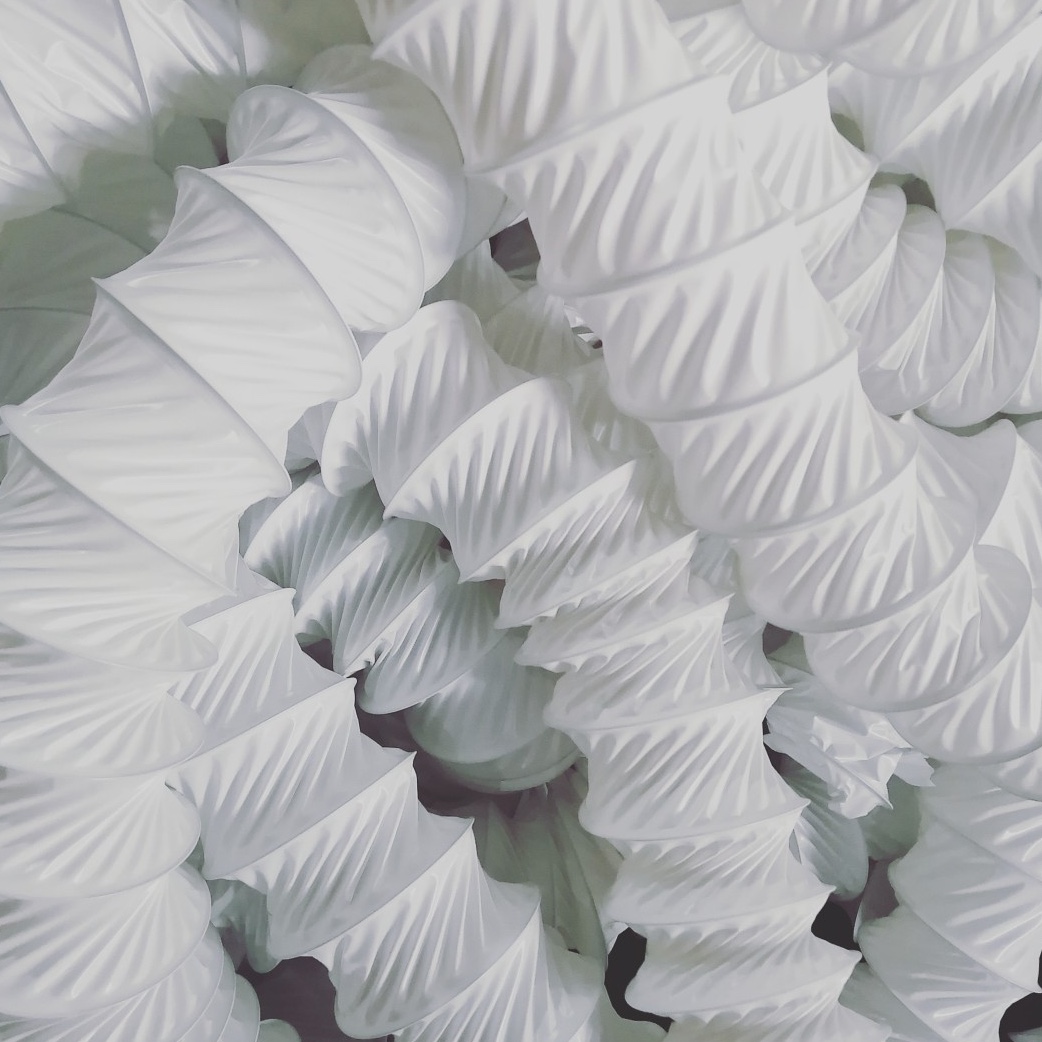 لوله هود سفید قطر15سانت(کارتن 36 متری)