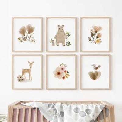 تابلو شش تکه طرح deer