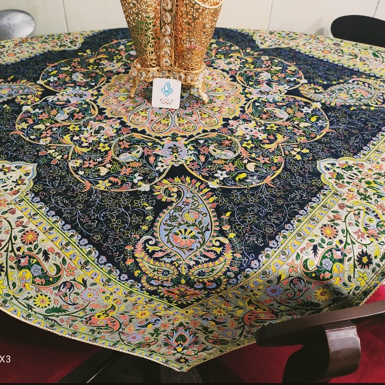 رومیزی افشاری سورمه ای