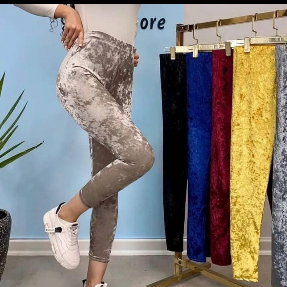 شلوار مخمل آینه ای زنانه درجه یک