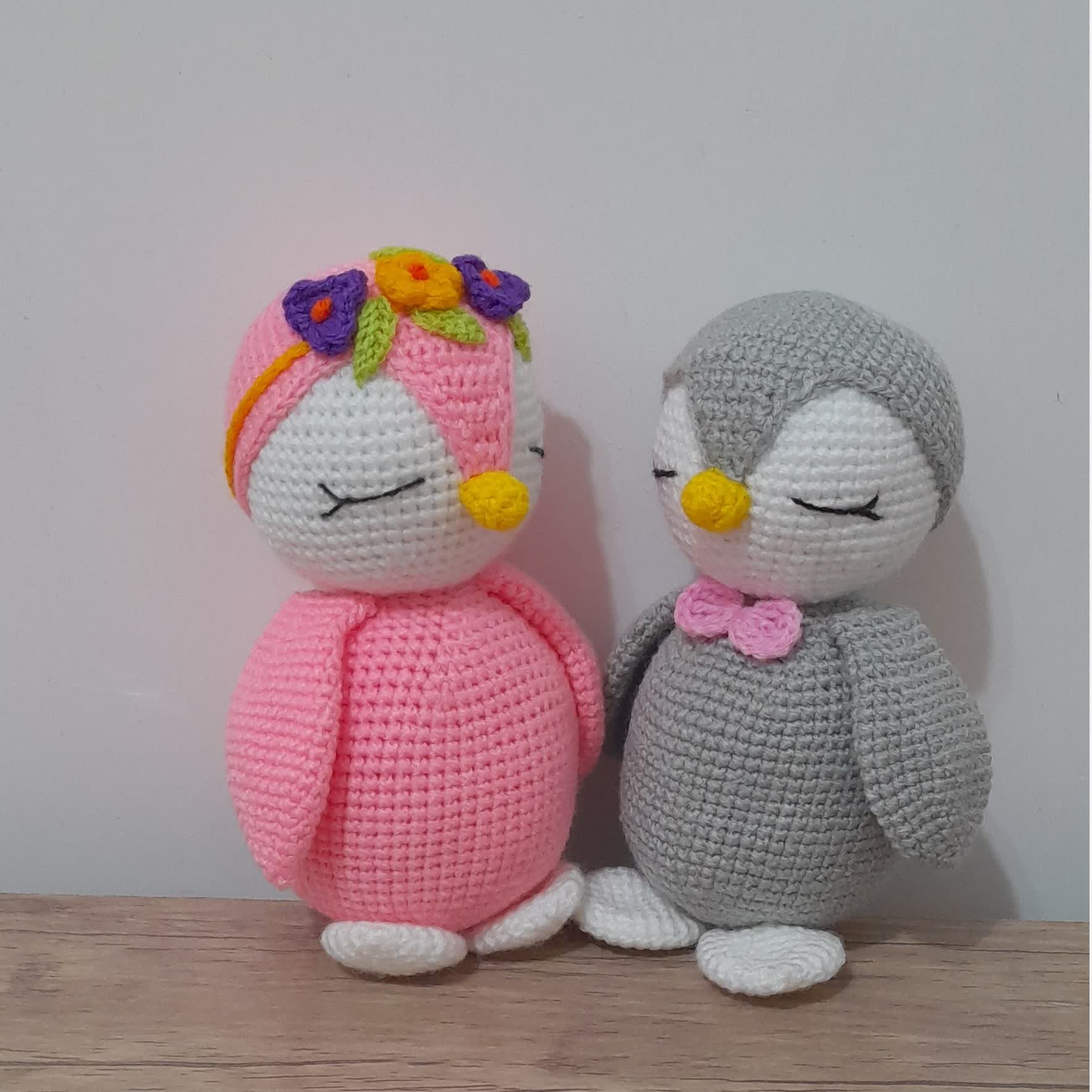 عروسک بافتنی پنگوئن  اسباب بازی هدیه خاص