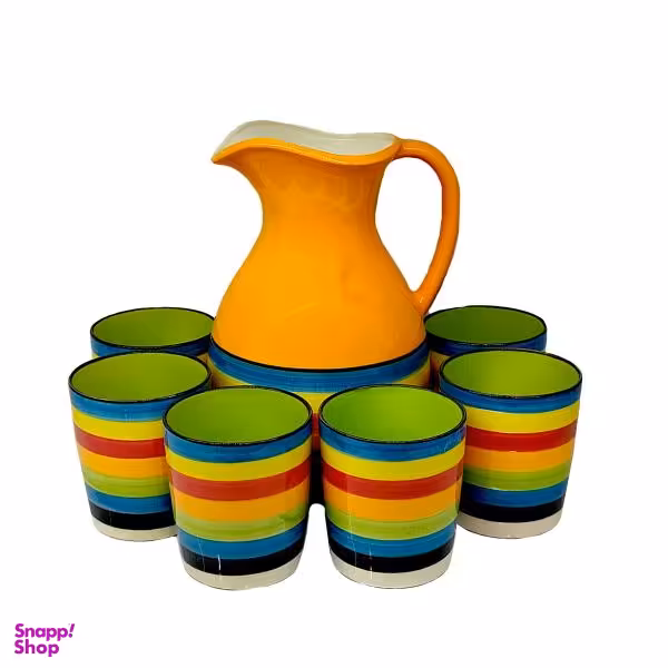 سرویس پارچ و لیوان 7 پارچه کد 030