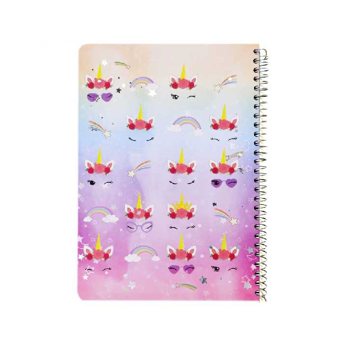 دفتر مشق 80 برگ مدل یونیکورن