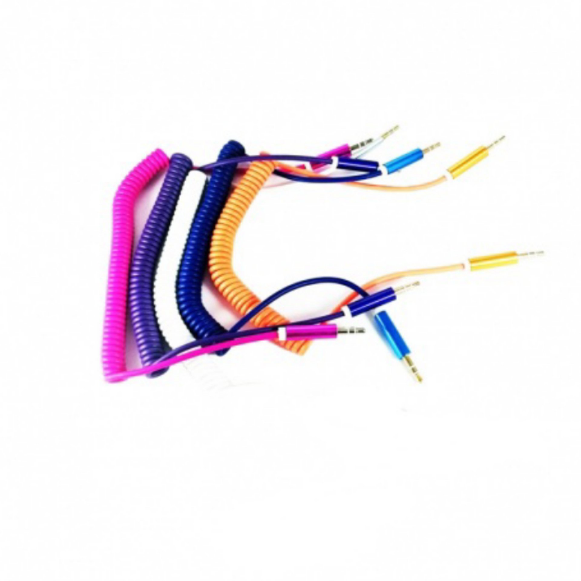 کابل aux فنری سر فلزی کیفیت عالی