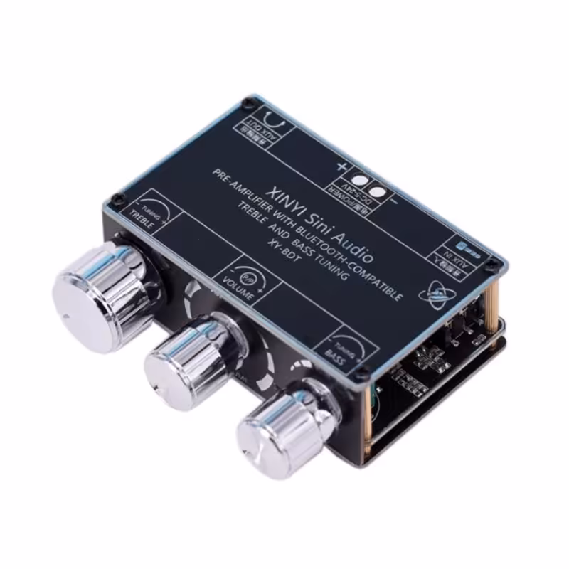 ماژول پری آمپلی فایر ((چیپ اورجینال))با بلوتوث XY-BDT-B PREAMPLIFIER سه ولومه(همه چی تمام)

