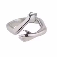 انگشتر آغوش استیل رنگ ثابت