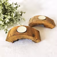 جا شمعی چوبی مدل پل بسته 2عددی