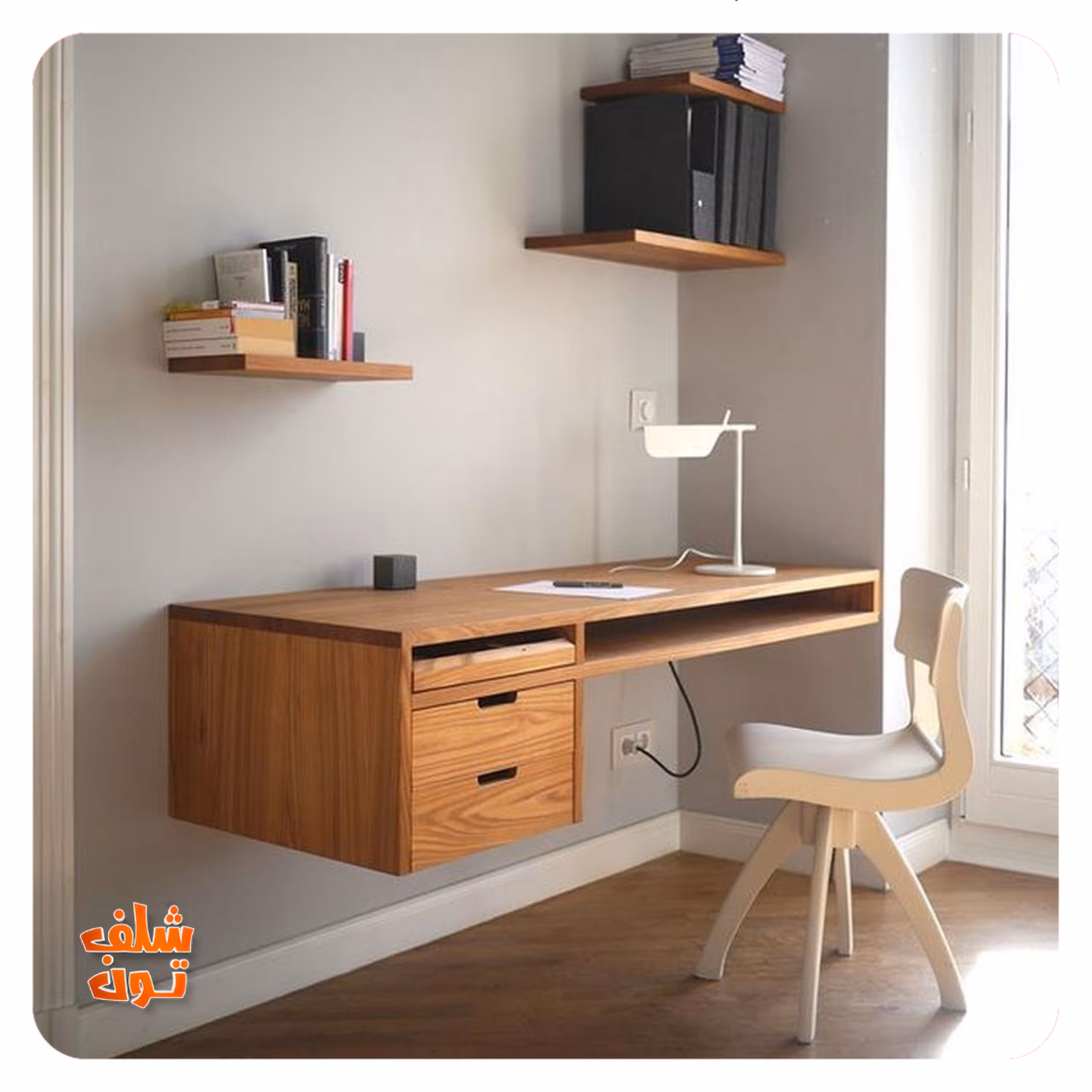 میز تحریر دیواری ام دی اف برجسته درجه یک
