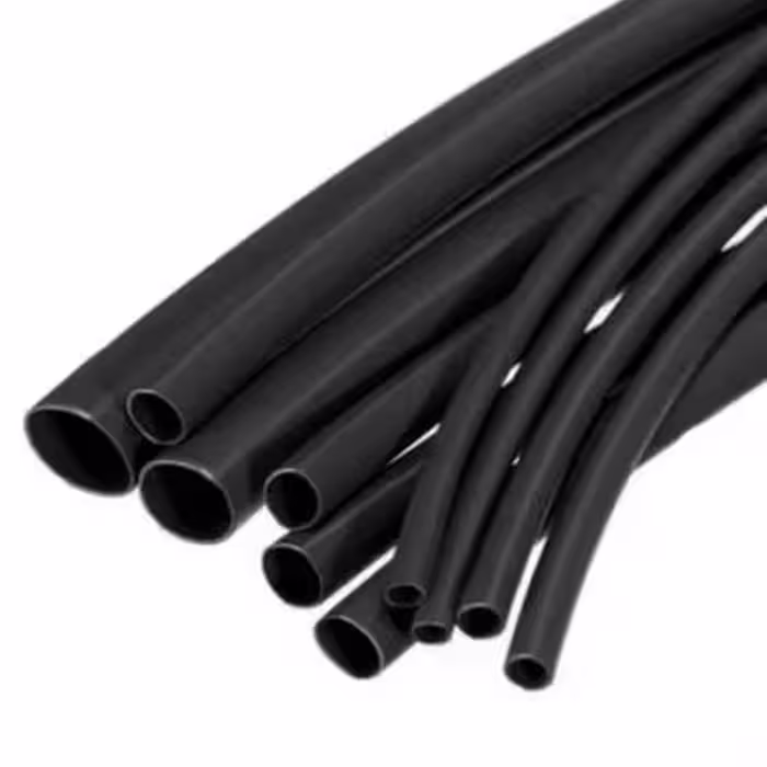 مجموعه 24 عددی وارنیش حرارتی مشکی سایز 2mm - یک متر