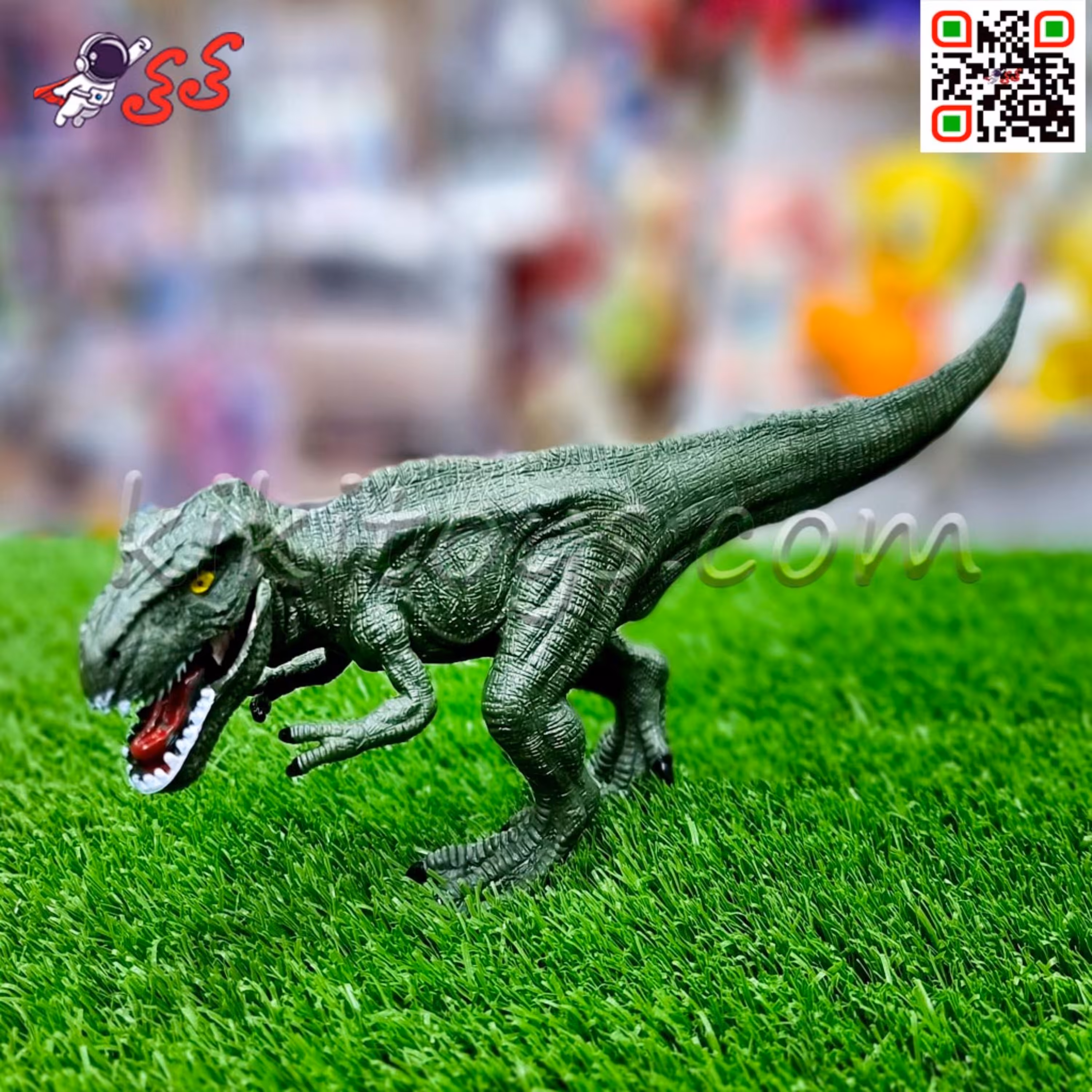 فیگور دایناسور  تیرکس فک متحرک  سبز 8030A