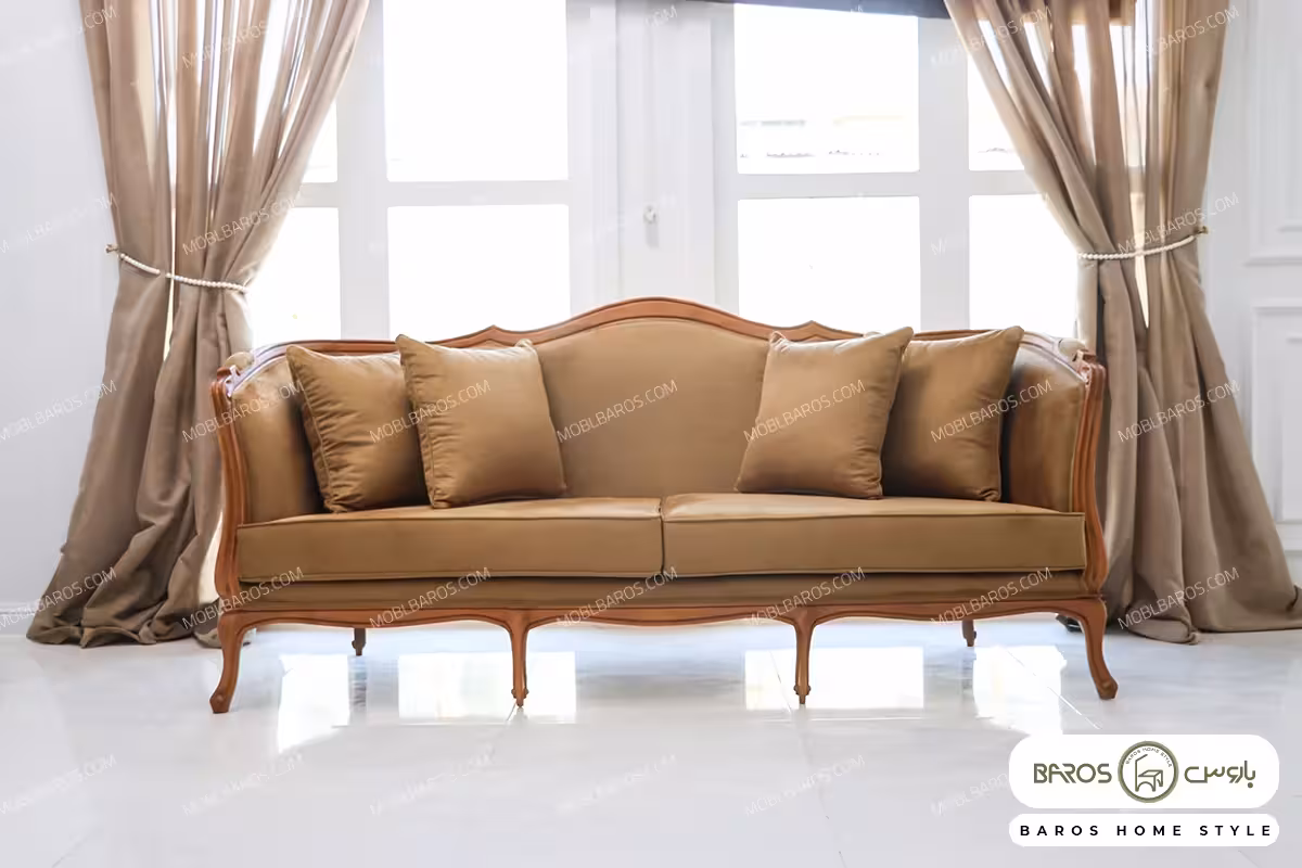 کاناپه نئوکلاسیک راشل پلاس شاخ‌دار