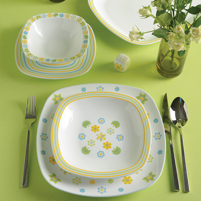 سرویس چینی 27 پارچه غذاخوری مایورکا 6 نفره کواترو