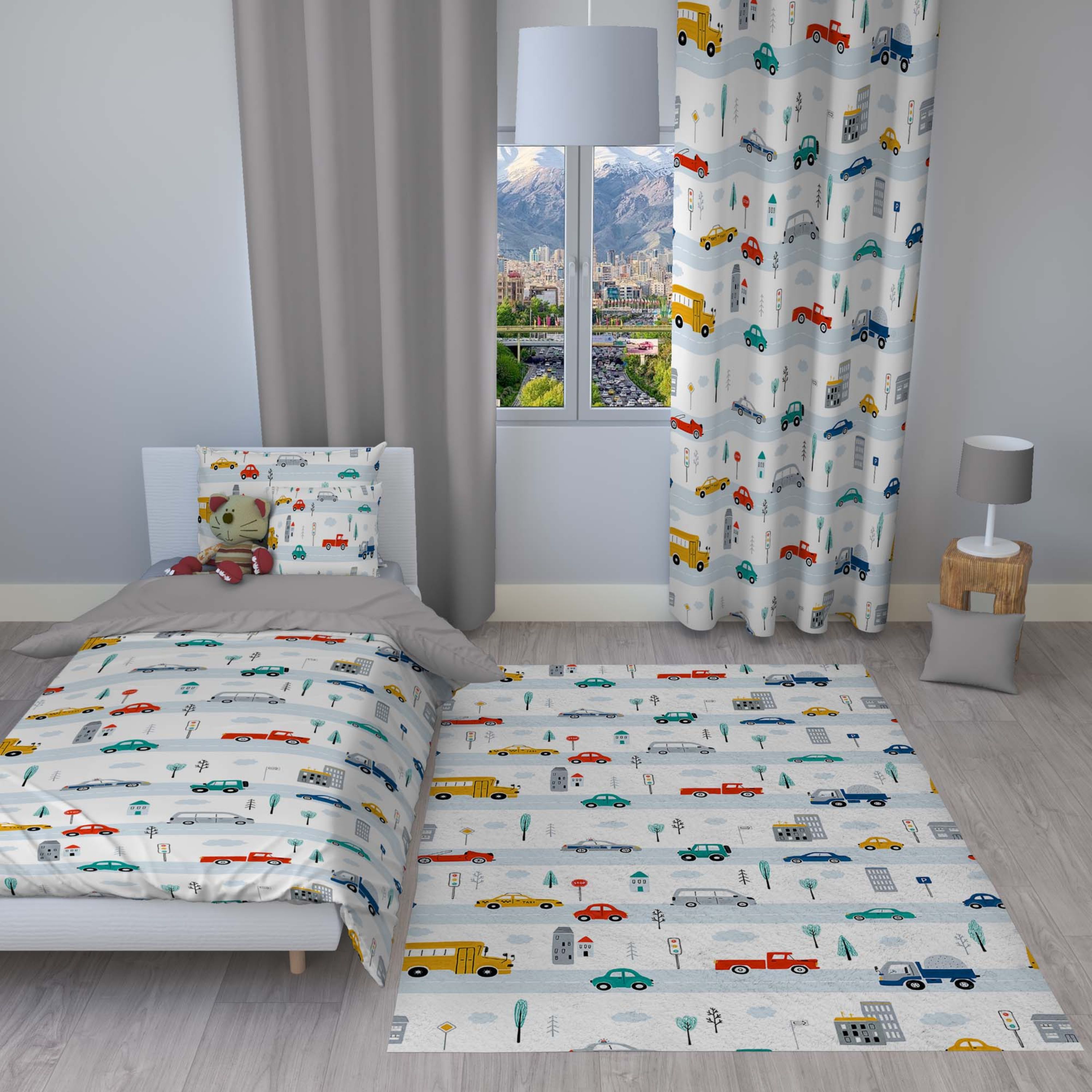 سرویس روتختی مدل c115 یک نفره 4 تکه سایز 140x230