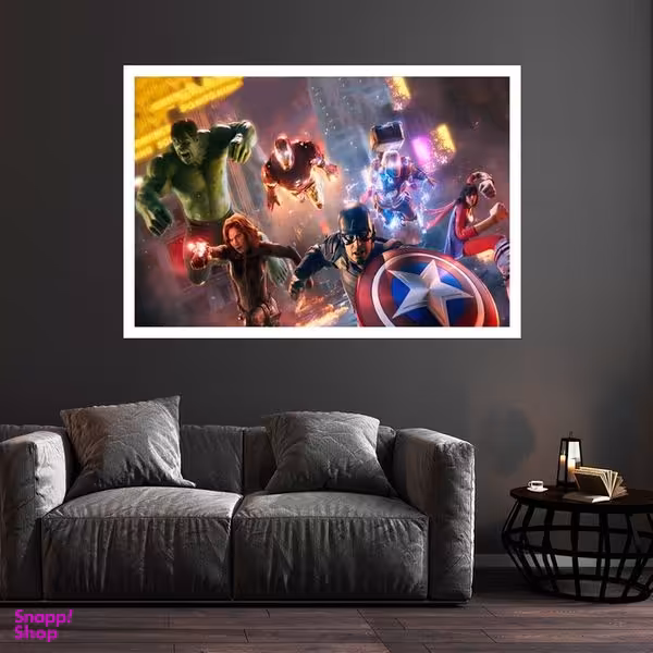 تابلو بکلیت طرح فیلم Avengers مدل قاب شاسی W-s8823