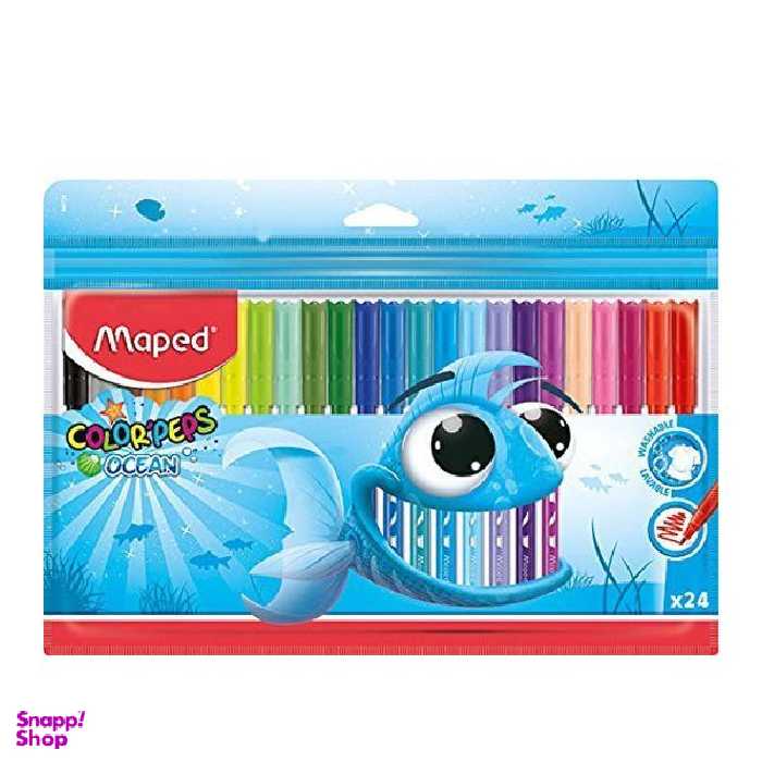 ماژیک رنگ آمیزی 24 رنگ مپد مدل ocean